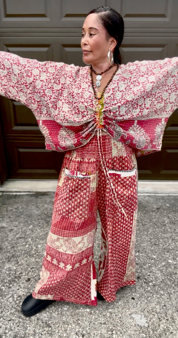 Everyday Amaya Wide Leg Kantha Pants (S-XL)