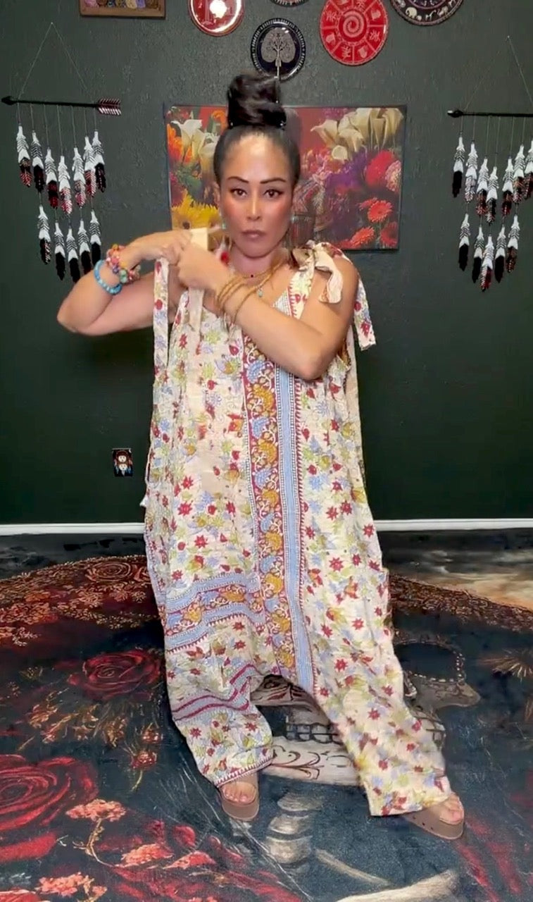 Becoming Wild Harem Kantha Jumpsuit