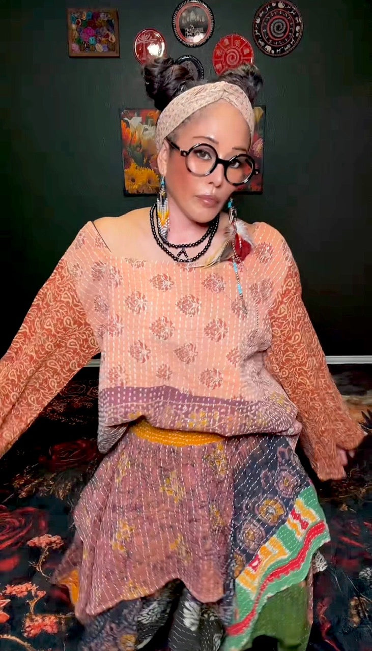 Ancestral Bloom Pixie Skirt