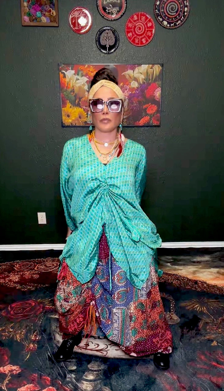 Moonflower Silk Oasis Top