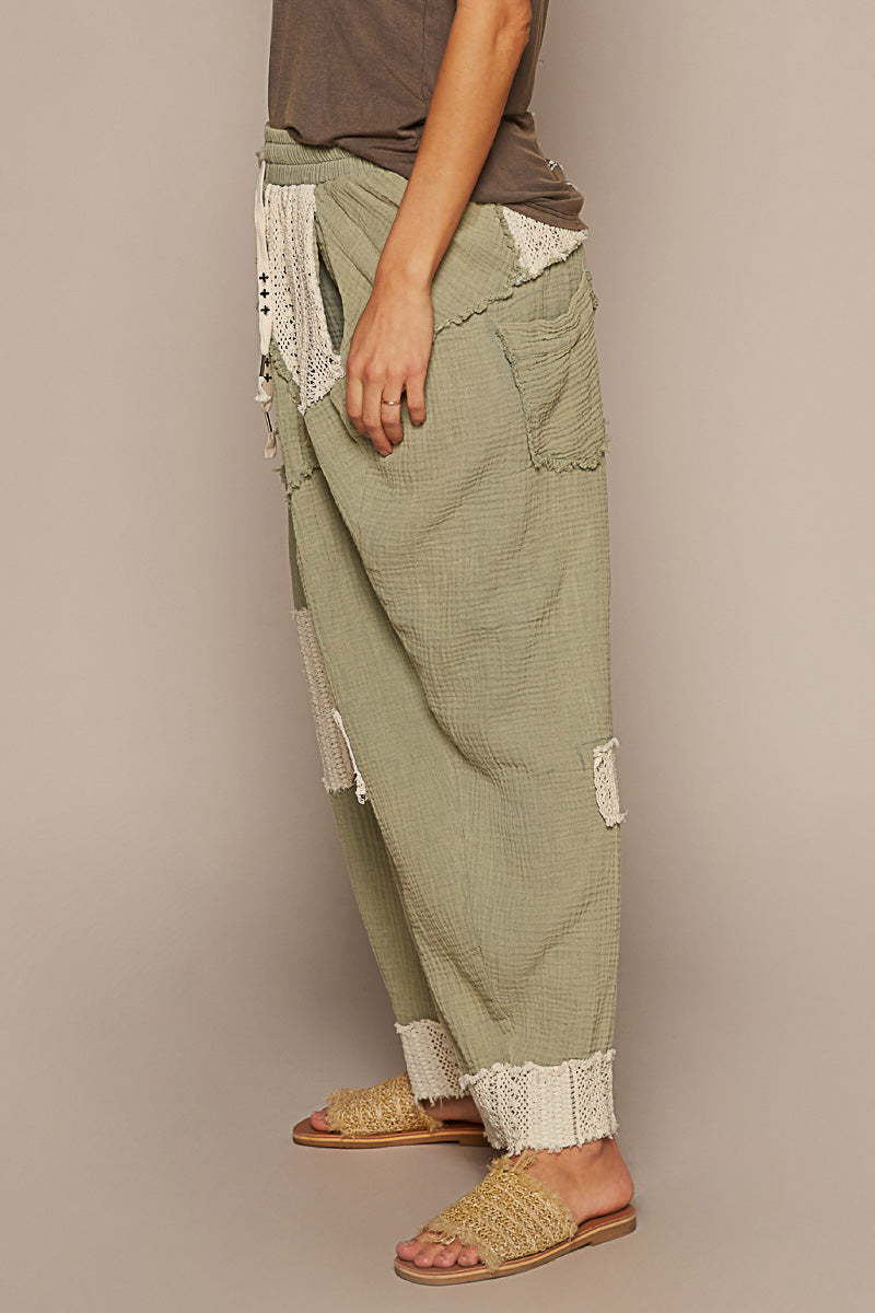 Double Gauze Lace Pants (3 Options)