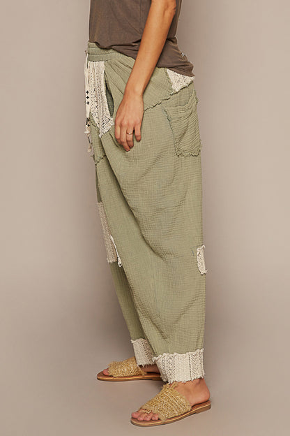 Double Gauze Lace Pants (3 Options)