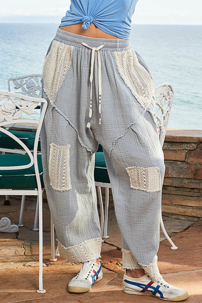 Double Gauze Lace Pants (3 Options)