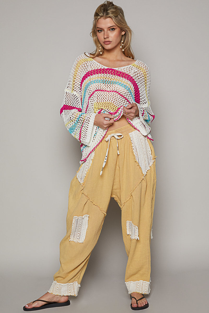 Double Gauze Lace Pants (3 Options)