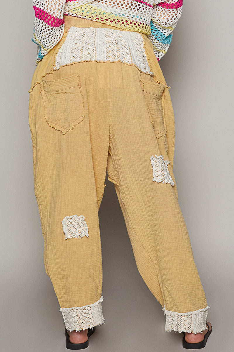 Double Gauze Lace Pants (3 Options)