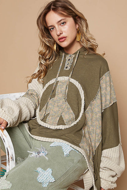 Long Sleeve Loose Fit Hoodie