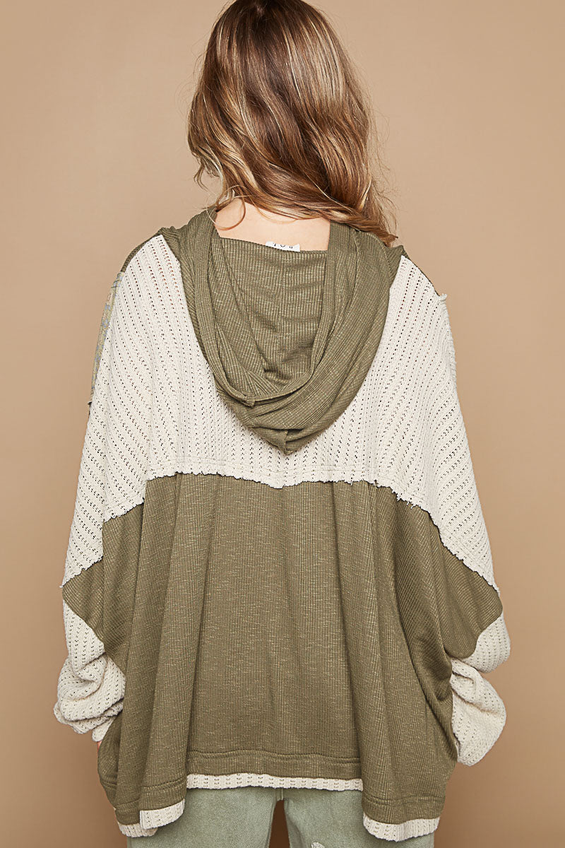Long Sleeve Loose Fit Hoodie