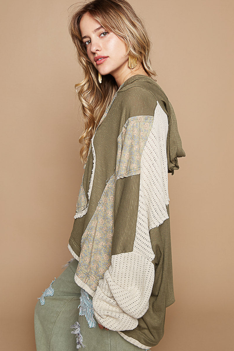 Long Sleeve Loose Fit Hoodie