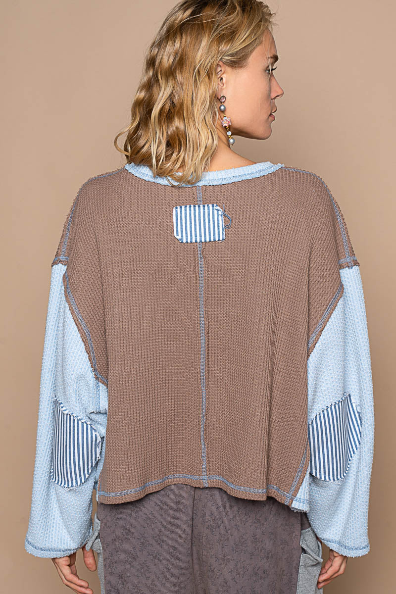 Round Neck Wide Sleeve Oversized Top