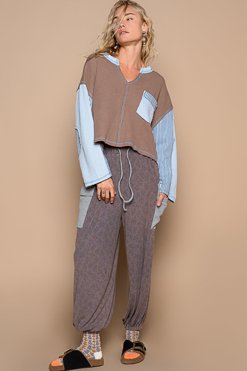 Round Neck Wide Sleeve Oversized Top