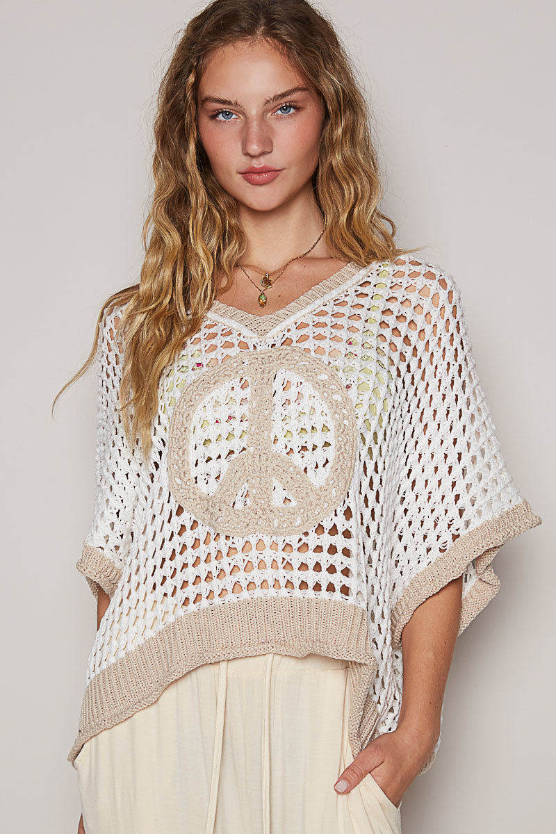 V-Neck Sleeveless Relaxed Fit Sweater Top