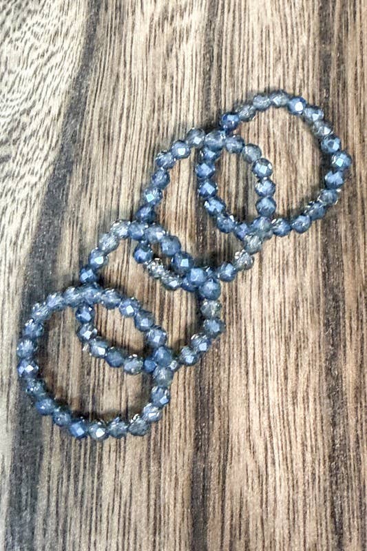 Stretchy Beaded Stack Rings