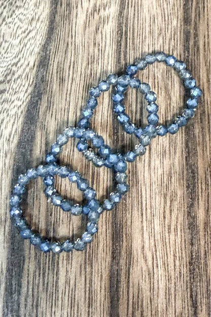 Stretchy Beaded Stack Rings