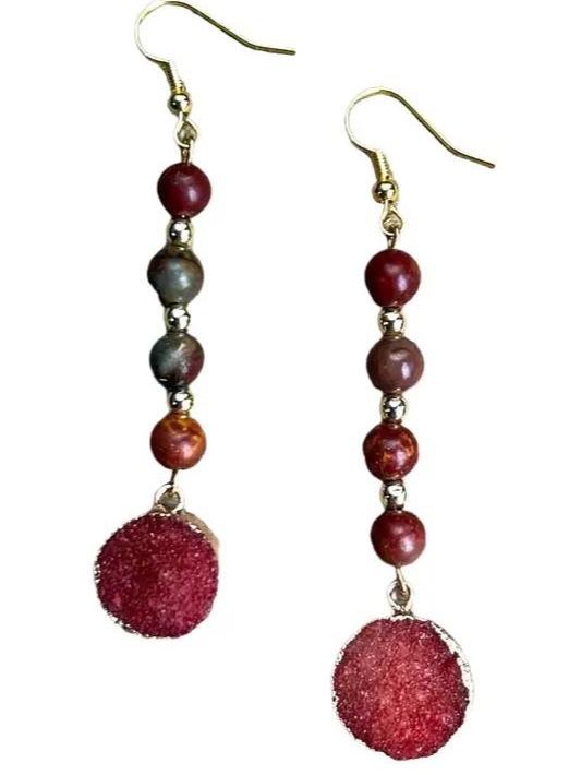 Zambia Earrings Mahogany