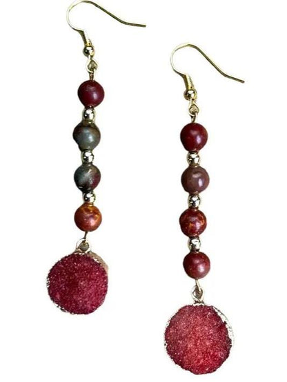 Zambia Earrings Mahogany