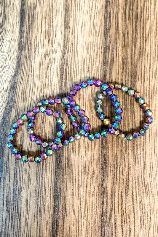 Stretchy Beaded Stack Rings