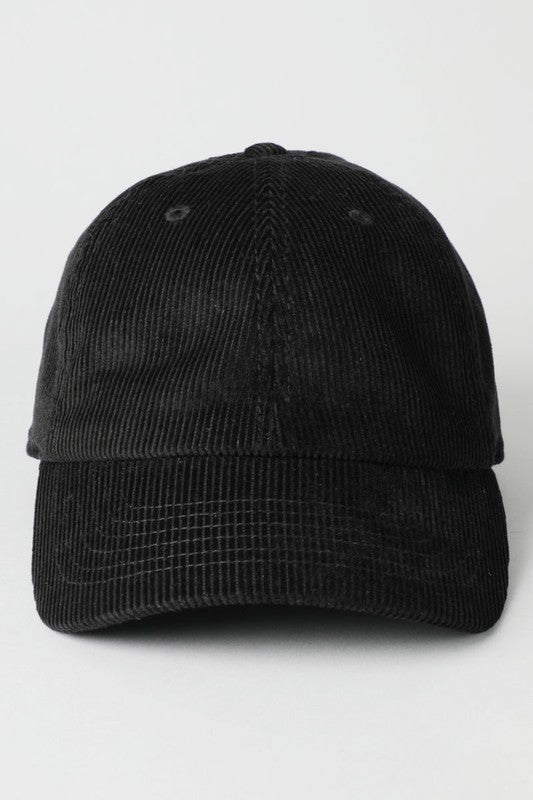 Corduroy Adjustable Cotton Baseball Cap Dad Hat