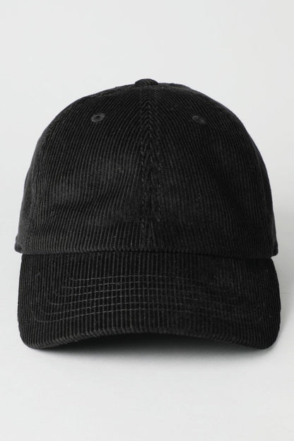 Corduroy Adjustable Cotton Baseball Cap Dad Hat