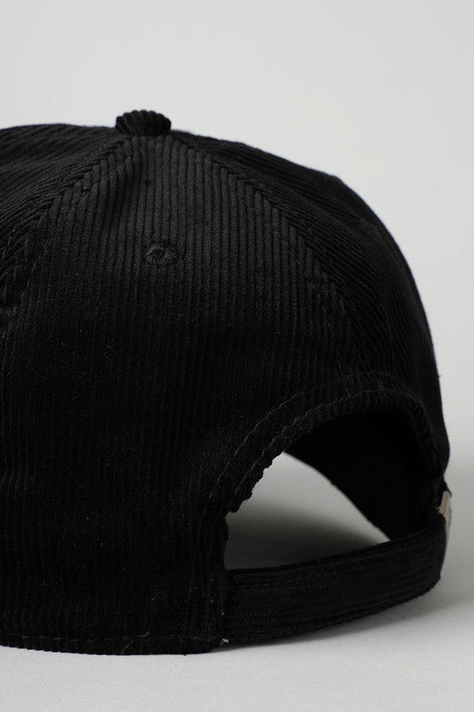 Corduroy Adjustable Cotton Baseball Cap Dad Hat