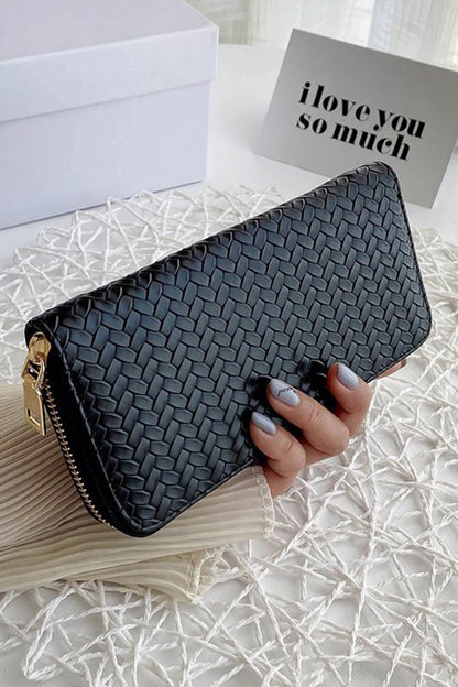 Vegan Leather Long Wallet