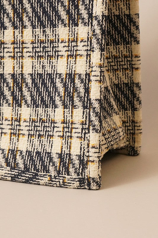Large Plaid Tote Bag (2 Options)