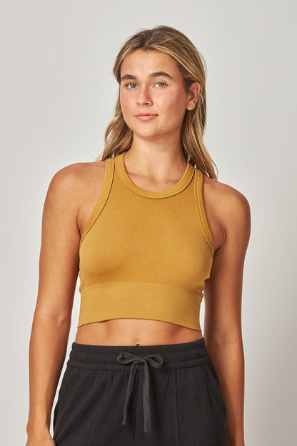 Seamless High Neck Bra (4 Options)