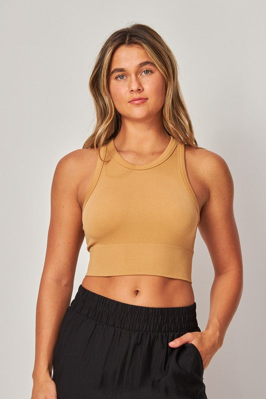 Seamless High Neck Bra (4 Options)