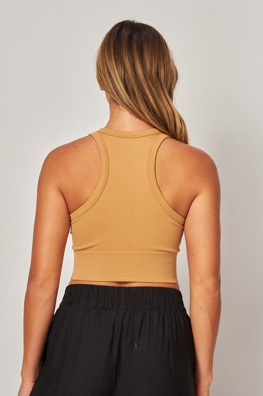 Seamless High Neck Bra (4 Options)