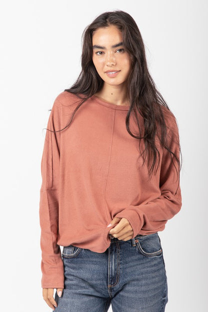 Elegant Comfy Dolman Sleeve Oversized Knit Top (2 Options)
