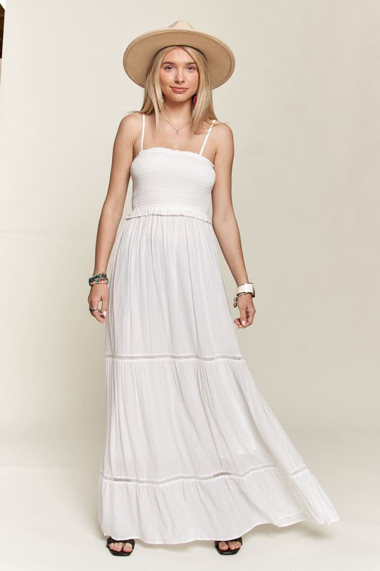 See the Sun Smocking Top Tiered Cami Sundress