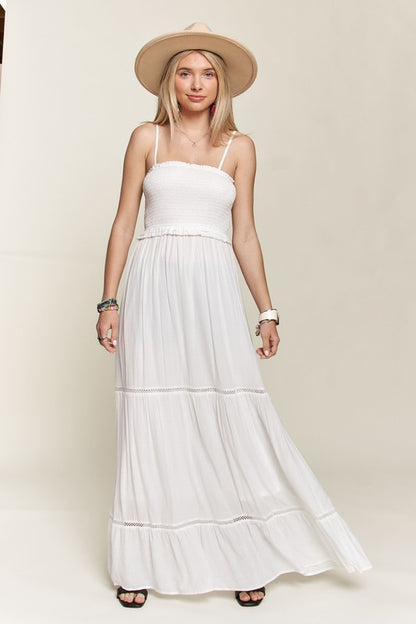 See the Sun Smocking Top Tiered Cami Sundress
