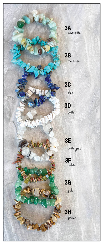 Dylan Collective Stone Chip Bracelets