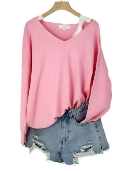 You Deserve Softness V Neck Pullover (3 Options)