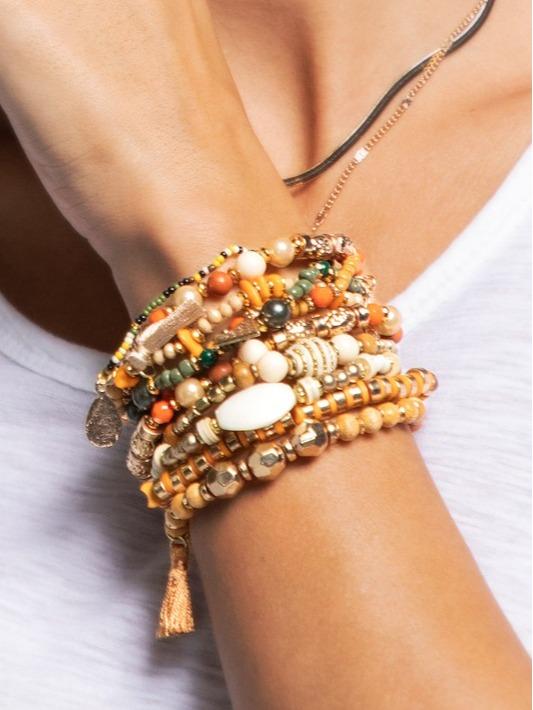Touch of Humility Multi-Layered Beaded Bracelet