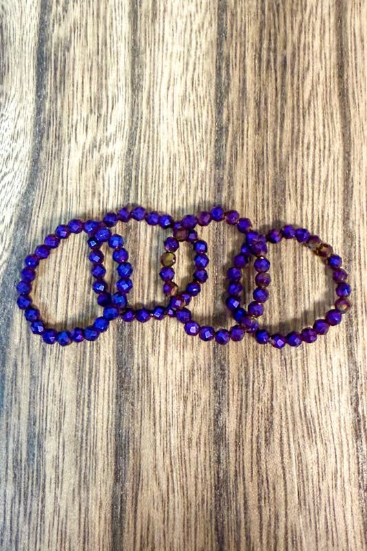 Stretchy Beaded Stack Rings