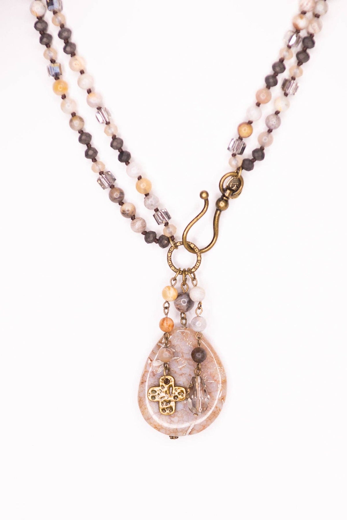Gizelle Necklace in Grey