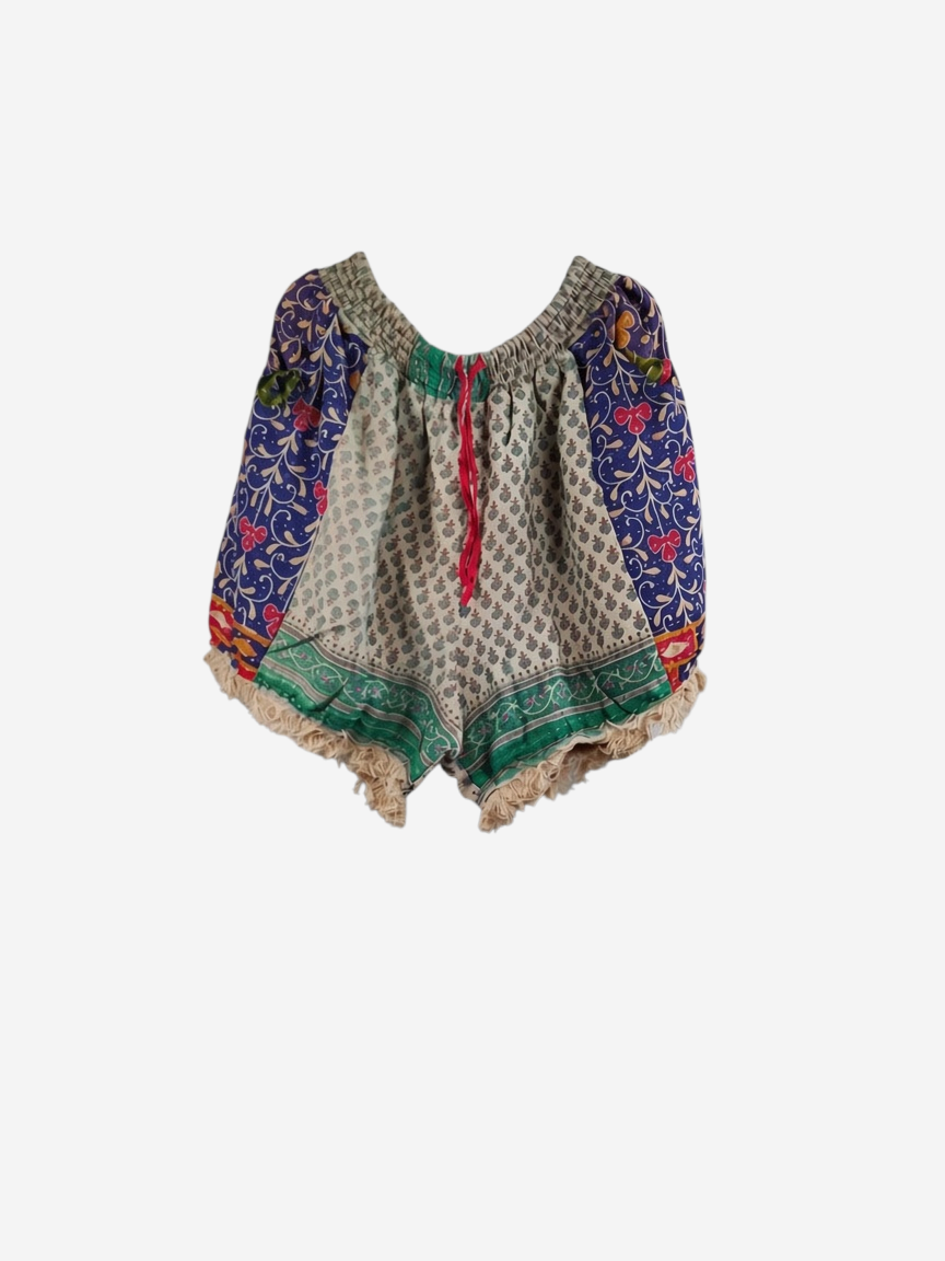Alma Kantha Fringe Shorts - 05