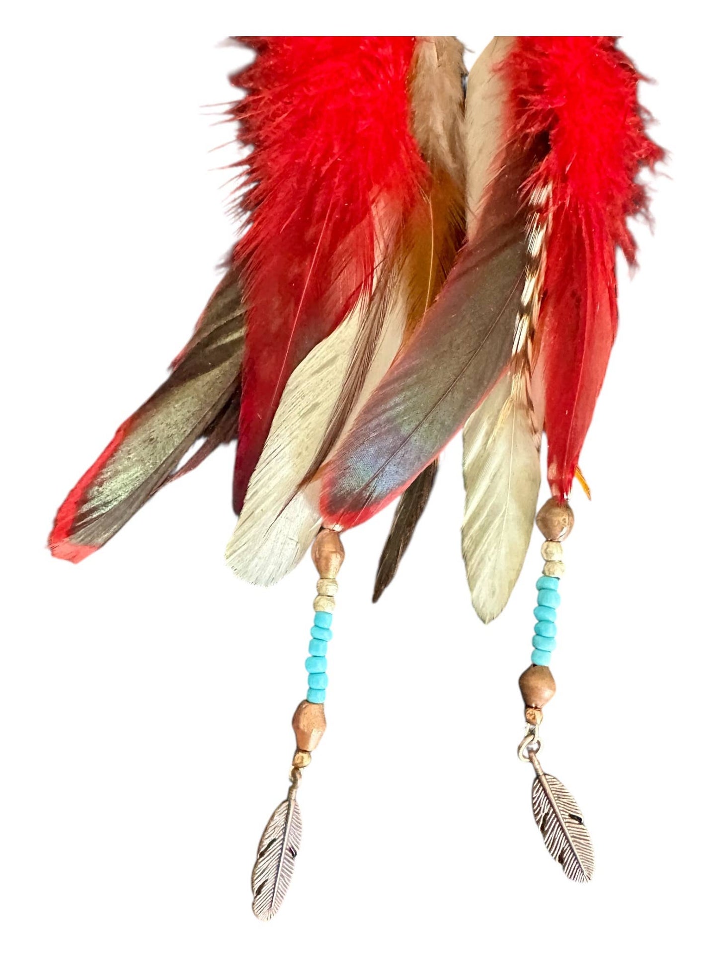 Fancy Native Feather Earrings