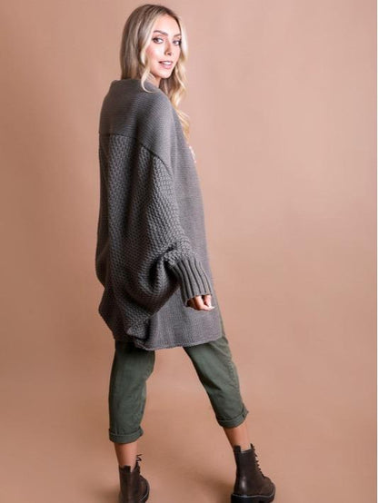 Bat Sleeve Knit Cardigan (2 Options)