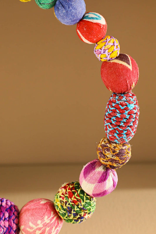 Handmade Upcycled Large Beaded Choker Necklace