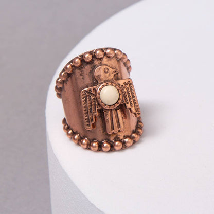 Western Southwest Thunderbird Wide Cuff Ring