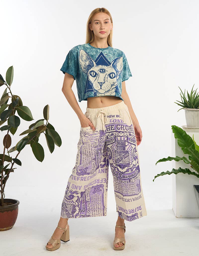 Boho Sak Cotton Wide Leg Pants (3 Options)