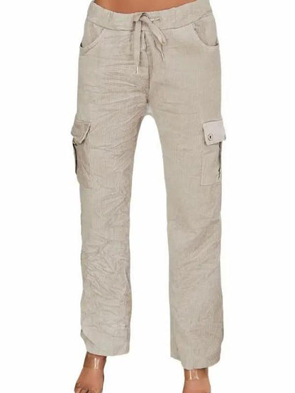Corduroy Cargo Crinkle Pan with Drawstring