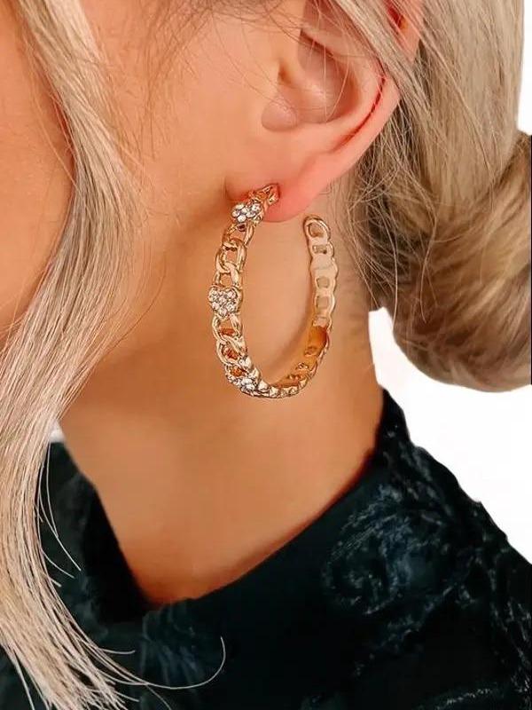 Brandy's Golden Heart Hoops