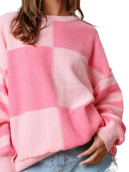 Pick Me Up Color Block Sweater
