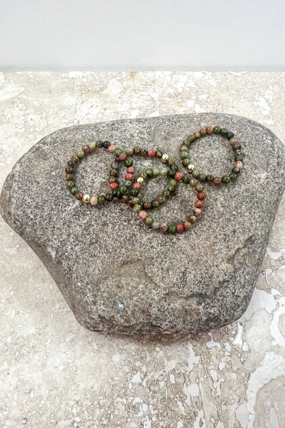 Stretchy Beaded Stack Rings