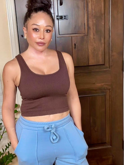 Wear All Day Vintage Seamless Reversible Crop Top (7 Options)