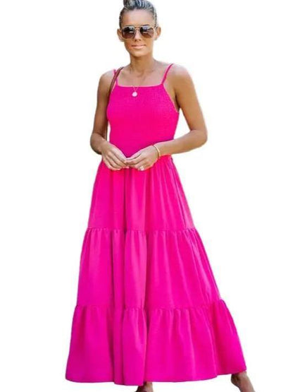 Dressing Your Day Tiered Spaghetti Strap Dress