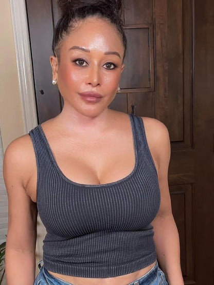 Wear All Day Vintage Seamless Reversible Crop Top (7 Options)
