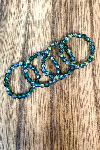 Stretchy Beaded Stack Rings